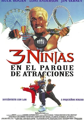 Poster de 3 ninjas en el parque Mega Mountain