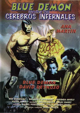 Poster Blue Demon contra cerebros infernales
