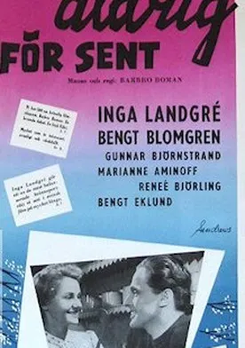 Poster de Det är aldrig för sent