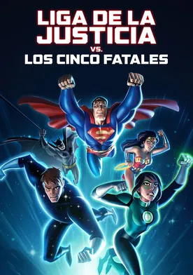 Poster de La Liga de la Justicia vs Los Cinco Fatales