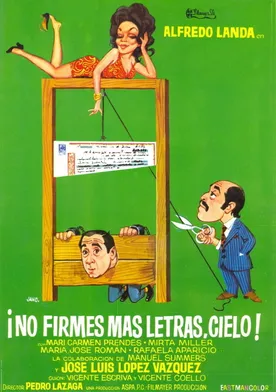 Poster de ¡No firmes más letras, cielo!