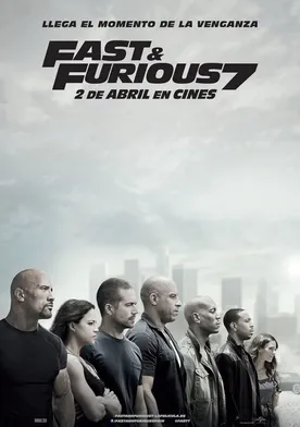 Poster Rápidos y furiosos 7