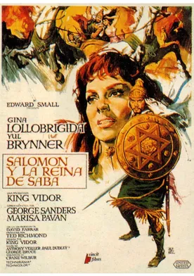 Poster Salomón y la reina de Saba
