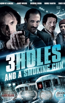 Poster de Tres agujeros, y una pistola humeante
