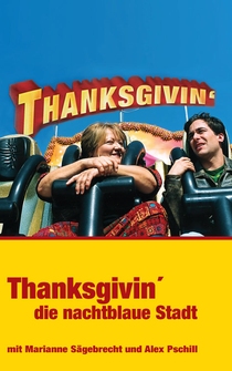 Poster de Thanksgivin', die nachtblaue Stadt