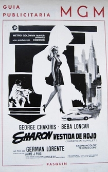Poster de Sharon vestida de rojo